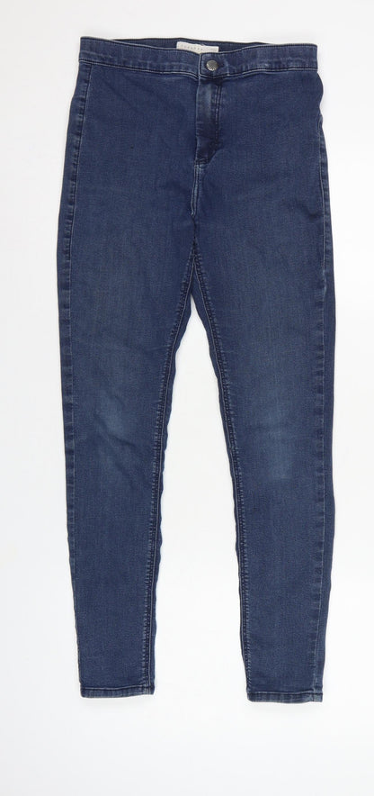 Topshop Women’s Blue UK 12 Joni High Waist Skinny Jeans W30 L32