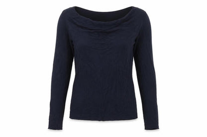 Jigsaw Women’s Blue Cowl Neck Fine Knit Jumper Size S Cashmere Silk
