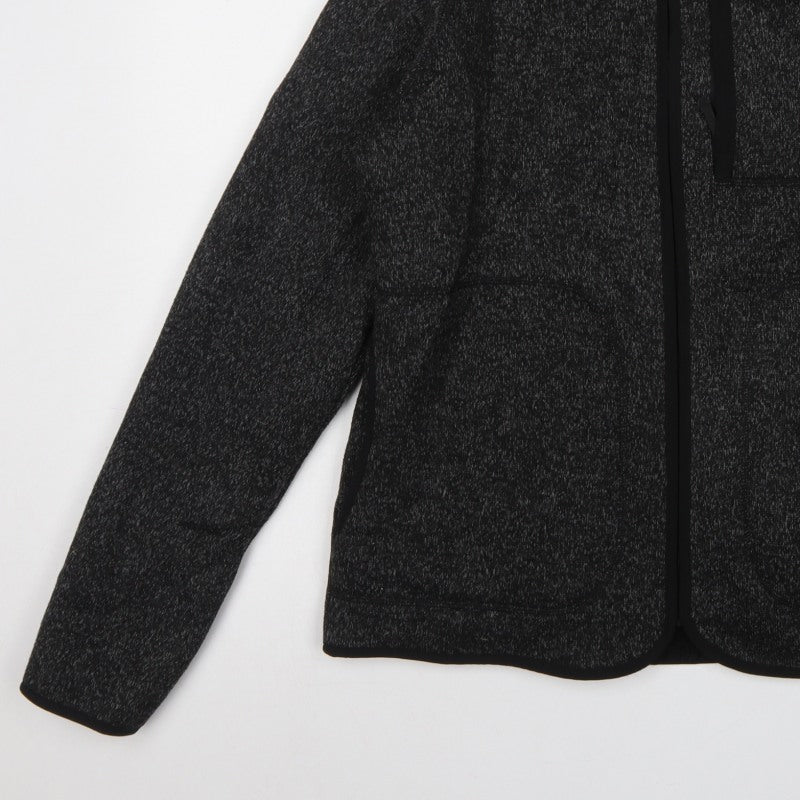 Marks and Spencer Men's Black Marl Fleece Jacket Small Full Zip