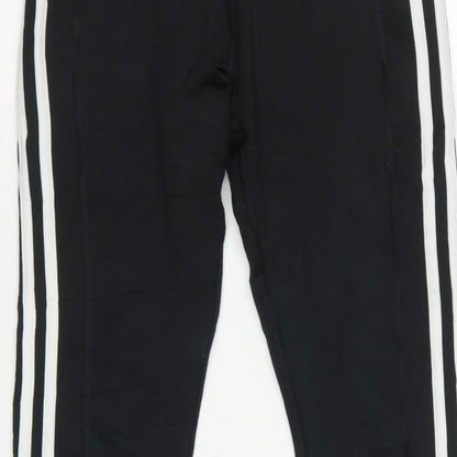 Adidas Women Black XS AEROREADY Side Stripe Skinny Leggings