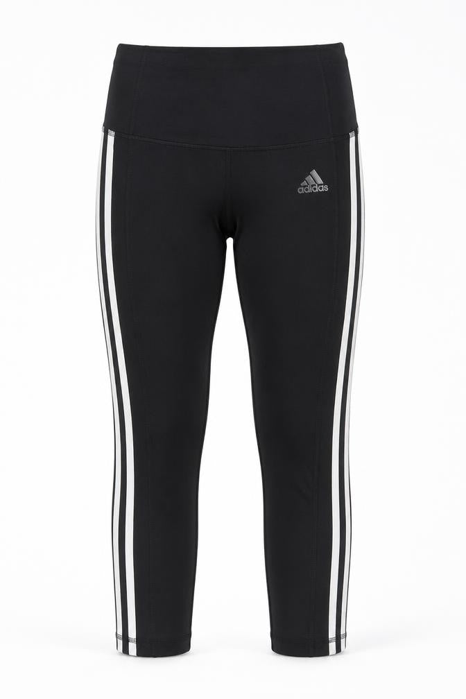 Adidas Women Black XS AEROREADY Side Stripe Skinny Leggings
