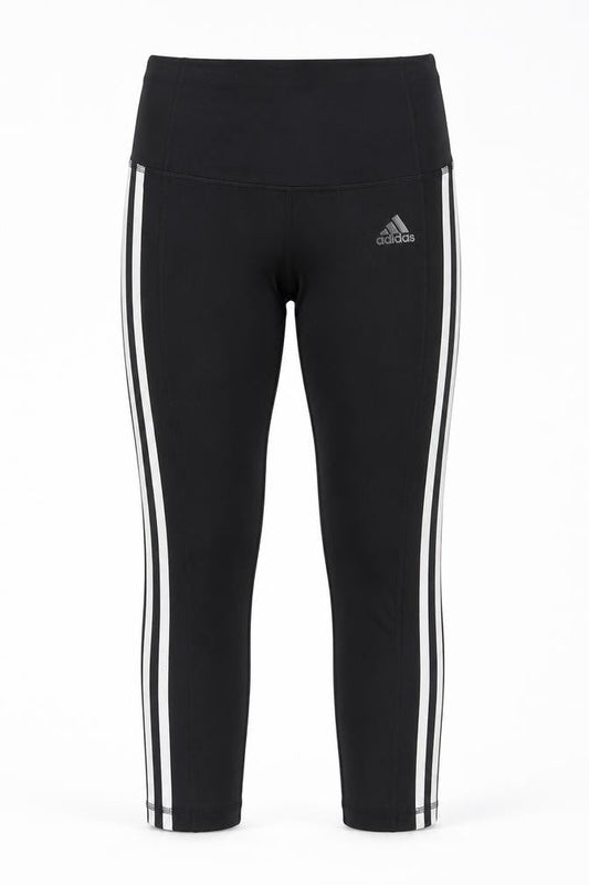 Adidas Women Black XS AEROREADY Side Stripe Skinny Leggings