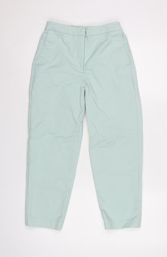 Marks & Spencer Women's Light Green UK 6 X Short Tapered Trousers