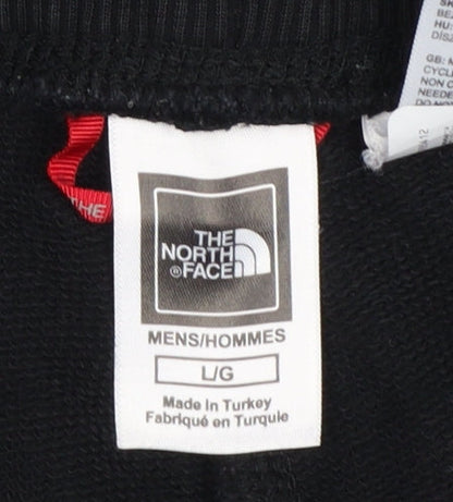 The North Face Men’s Black L Jogger Sweatpants Logo Zip Pockets
