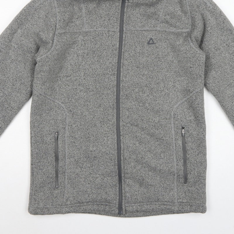 Dare 2b Men's Grey M Fleece Hooded Full Zip Outdoor Jacket