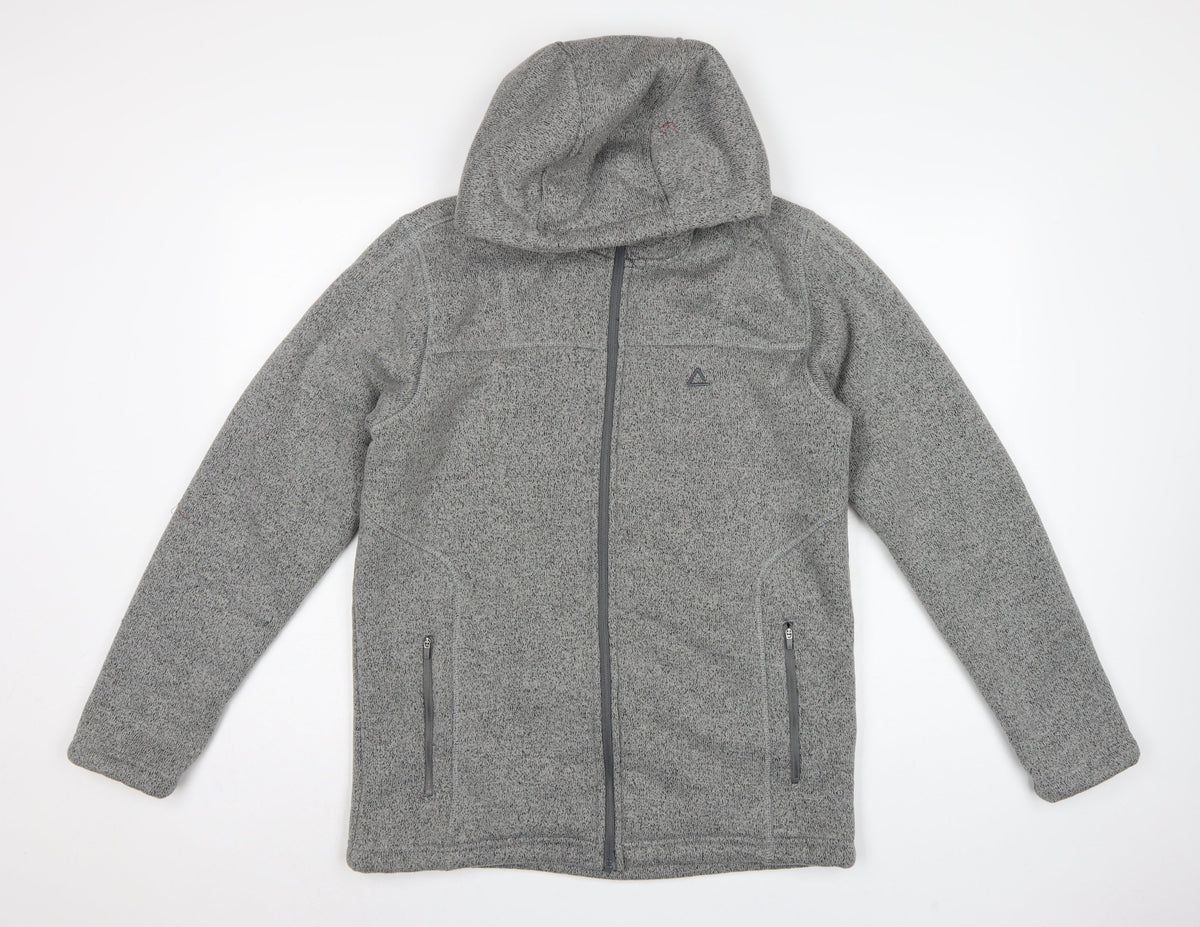 Dare 2b Men's Grey M Fleece Hooded Full Zip Outdoor Jacket