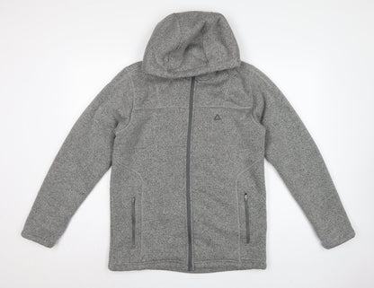 Dare 2b Men's Grey M Fleece Hooded Full Zip Outdoor Jacket