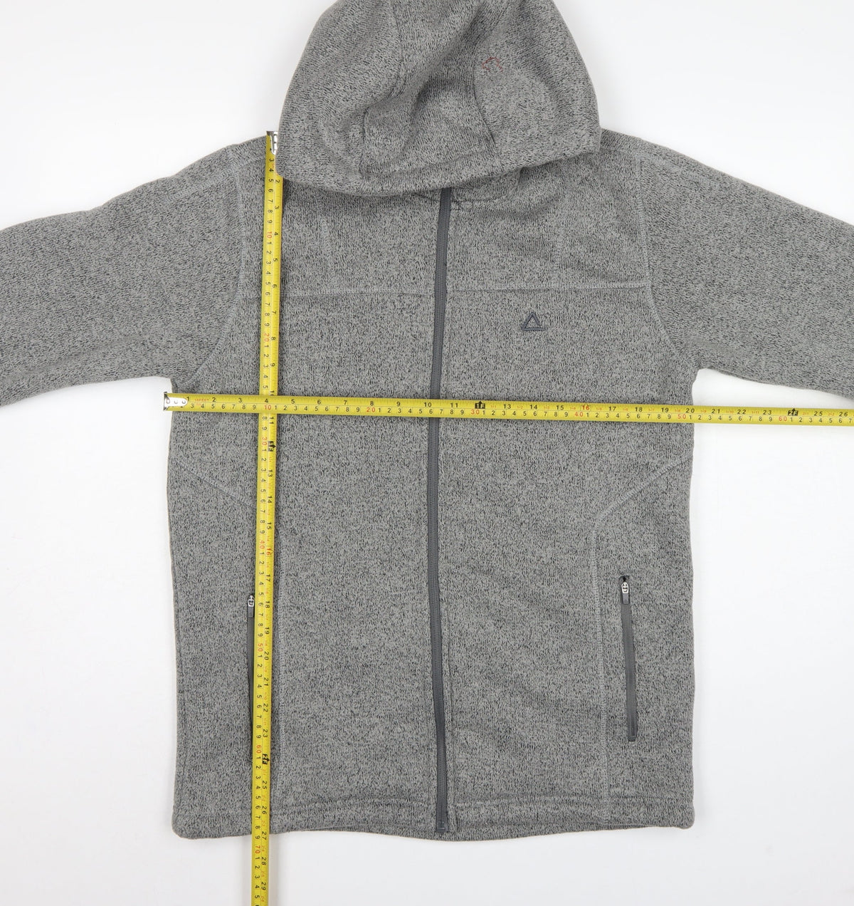 Dare 2b Men's Grey M Fleece Hooded Full Zip Outdoor Jacket