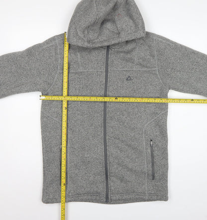 Dare 2b Men's Grey M Fleece Hooded Full Zip Outdoor Jacket