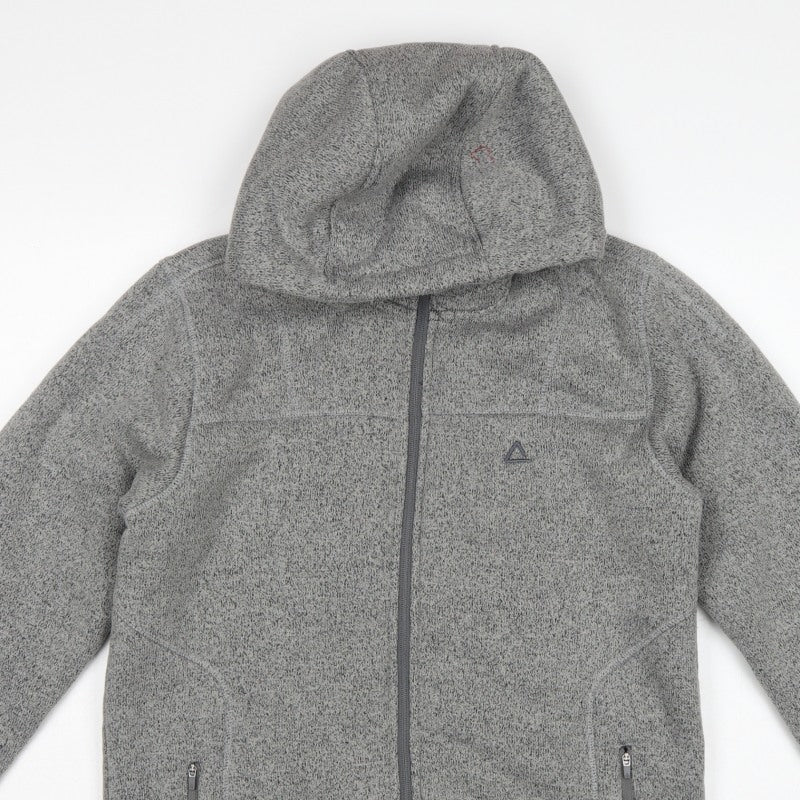 Dare 2b Men's Grey M Fleece Hooded Full Zip Outdoor Jacket