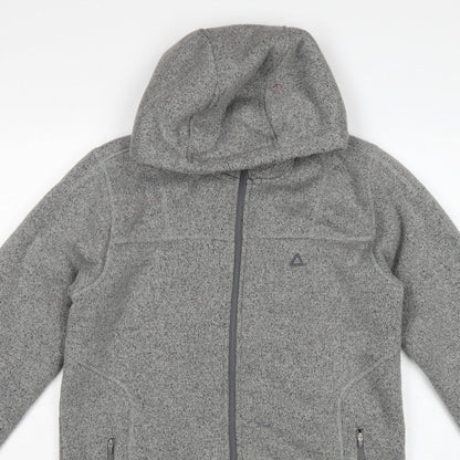 Dare 2b Men's Grey M Fleece Hooded Full Zip Outdoor Jacket