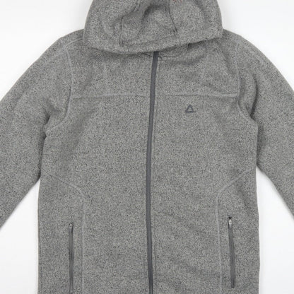 Dare 2b Men's Grey M Fleece Hooded Full Zip Outdoor Jacket