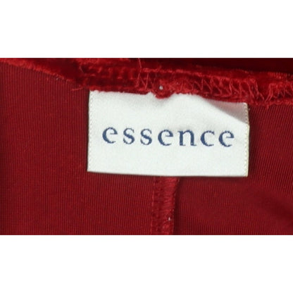 Essence Women Red Velvet UK 24 Sleeveless V-Neck Bodycon Party Dress