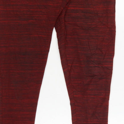 11° Men’s Red Marl Jogger Sweatpants Size S Elastic Waist Cuffed