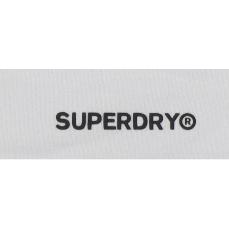 Superdry Women White UK 12 Full Zip Logo Hooded Hoodie