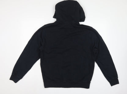 Nike Men's Black M Full Zip Hooded Fleece Sweatshirt Logo
