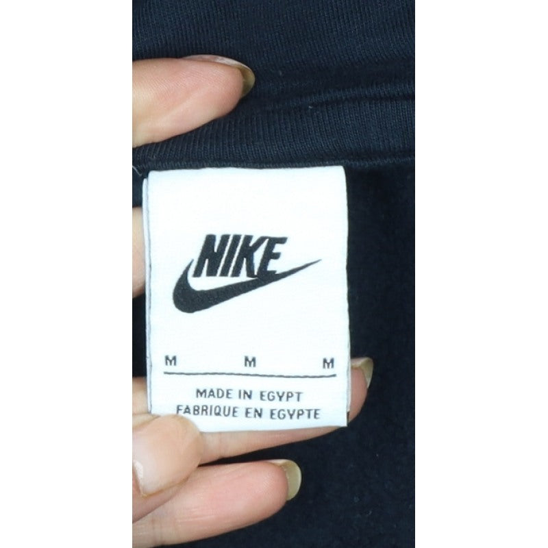 Nike Men's Black M Full Zip Hooded Fleece Sweatshirt Logo