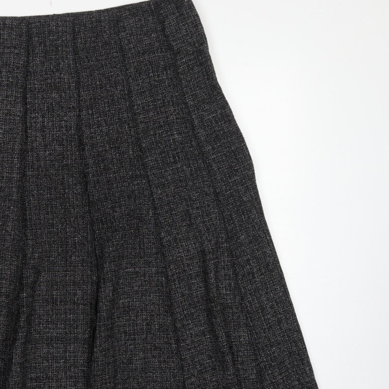 Claudia C Women’s Black UK 20 Pleated Knee Length Skirt
