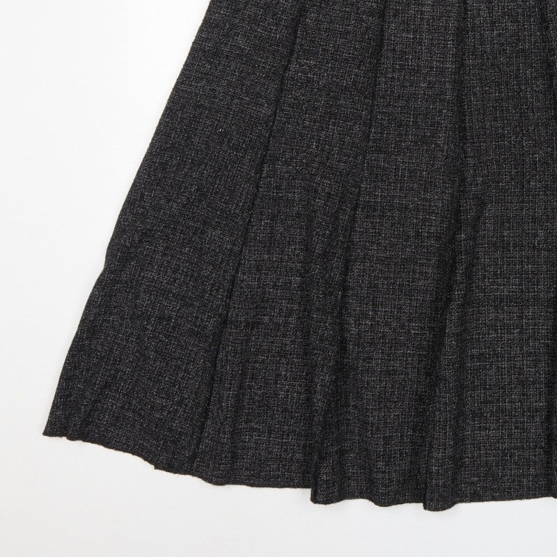 Claudia C Women’s Black UK 20 Pleated Knee Length Skirt