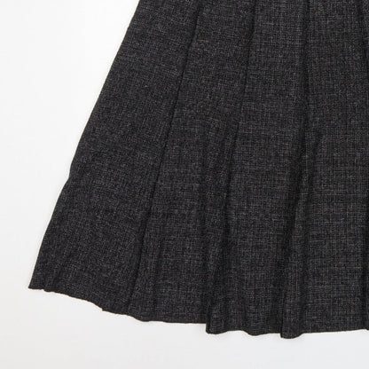 Claudia C Women’s Black UK 20 Pleated Knee Length Skirt