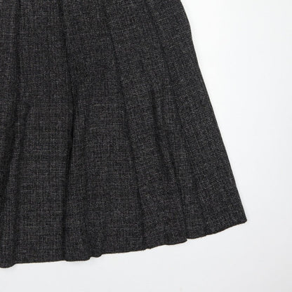 Claudia C Women’s Black UK 20 Pleated Knee Length Skirt