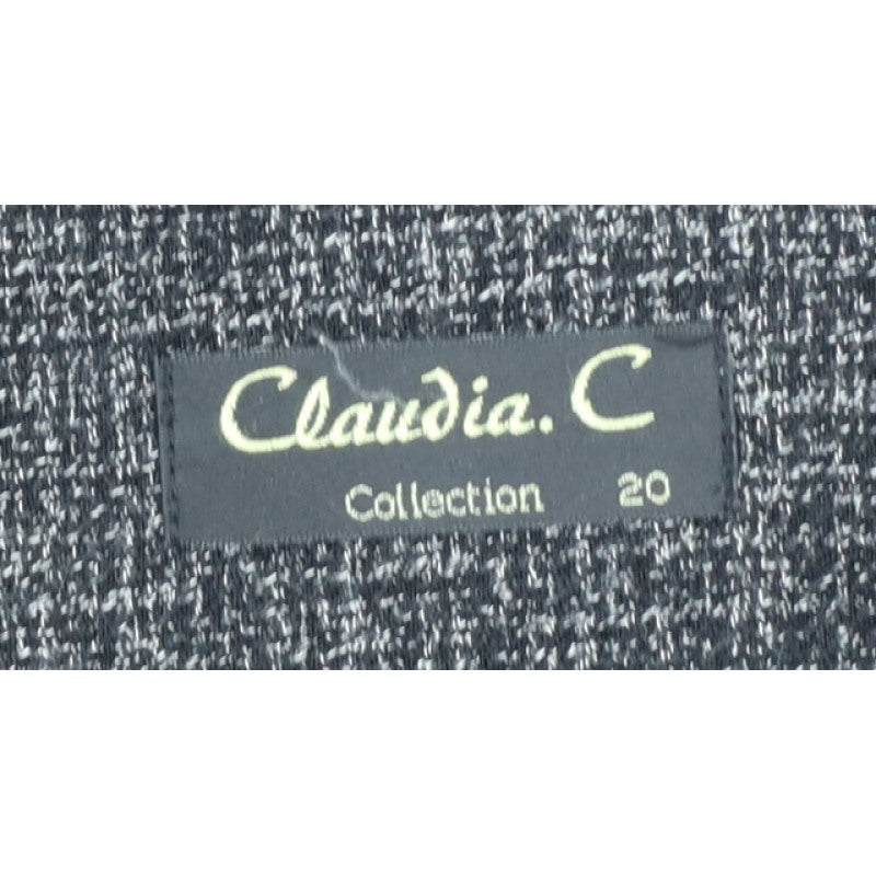 Claudia C Women’s Black UK 20 Pleated Knee Length Skirt