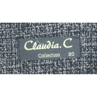 Claudia C Women’s Black UK 20 Pleated Knee Length Skirt