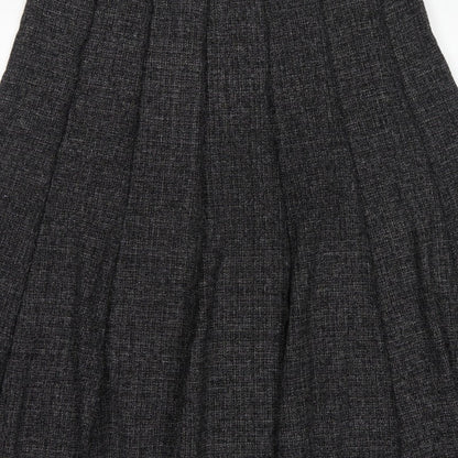 Claudia C Women’s Black UK 20 Pleated Knee Length Skirt