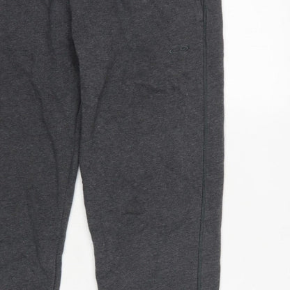 Dri Champion Men's Grey L Fleece Sweatpants Elastic Waist Logo