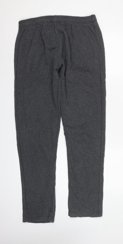 Dri Champion Men's Grey L Fleece Sweatpants Elastic Waist Logo