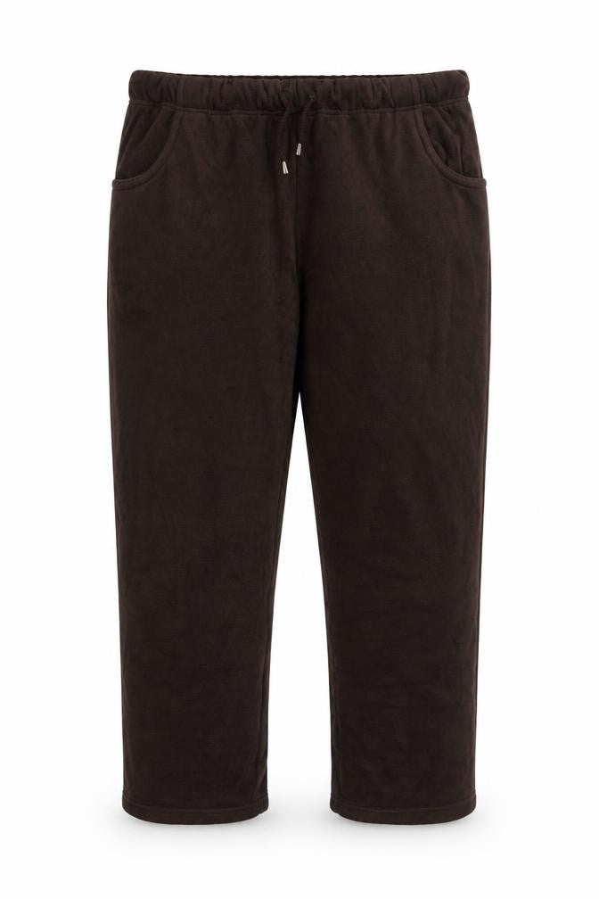 Damart Women’s Brown XL UK 22/24 Fleece Drawstring Jogger Trousers