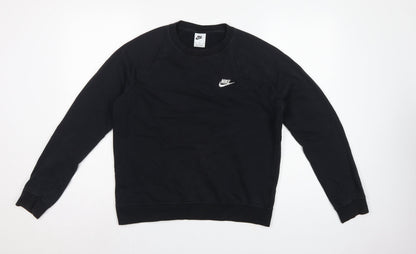 Nike Men’s Black M Pullover Crew Neck Logo Sweatshirt