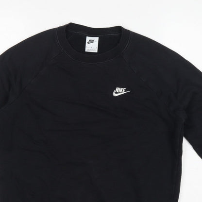 Nike Men’s Black M Pullover Crew Neck Logo Sweatshirt
