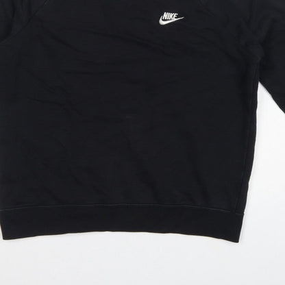 Nike Men’s Black M Pullover Crew Neck Logo Sweatshirt
