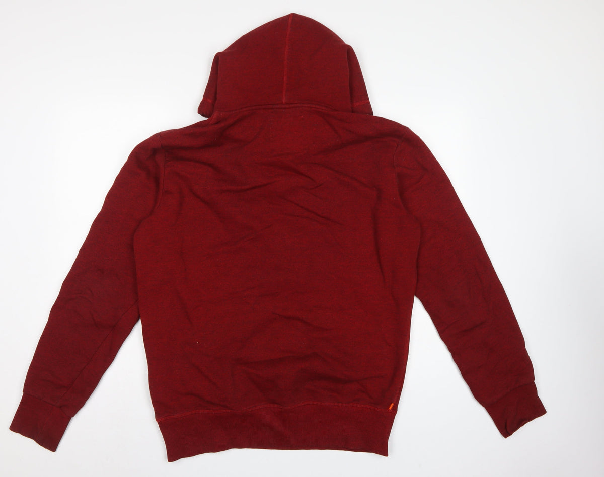 Superdry Men’s Red XL Pullover Graphic Print Hooded Hoodie