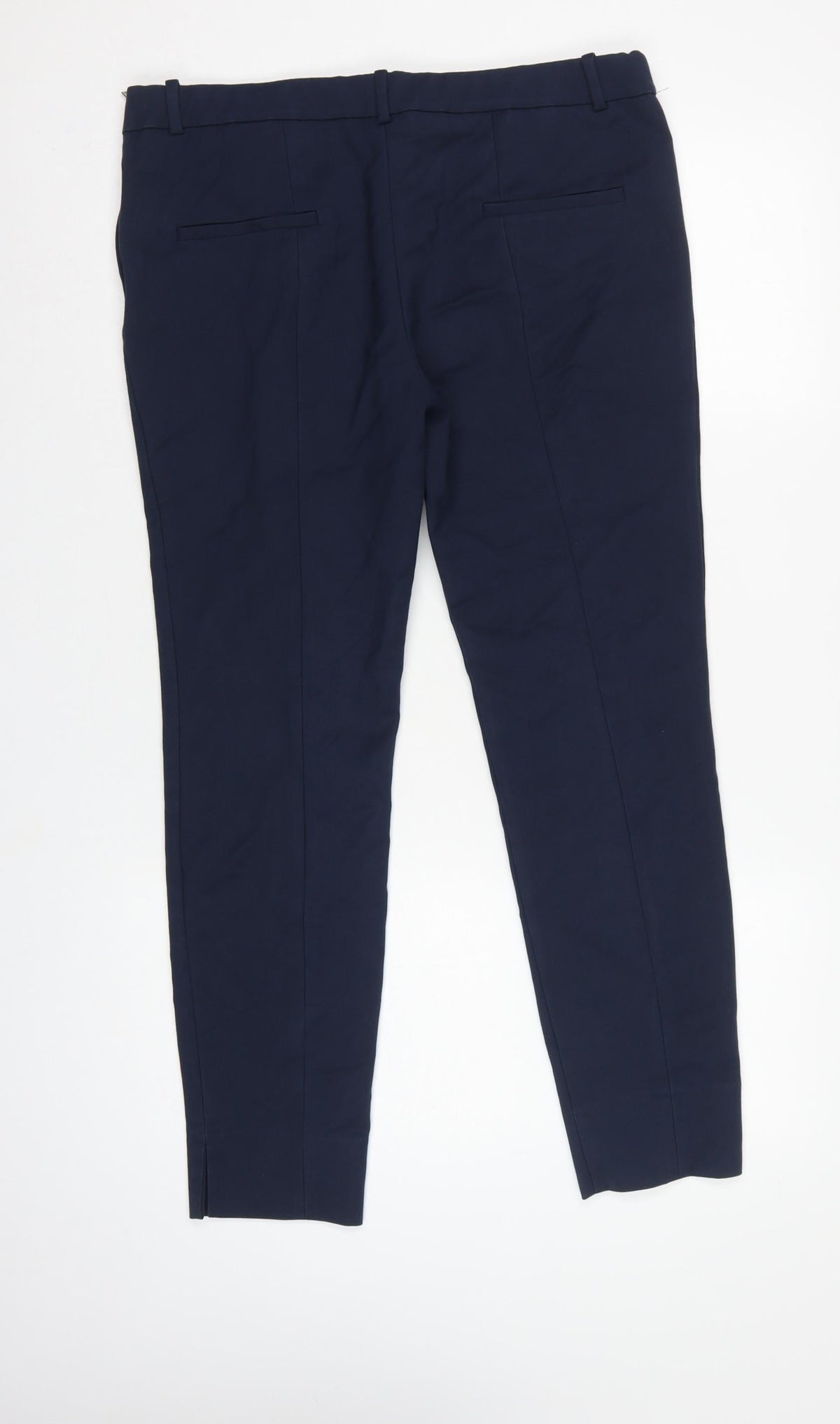 Zara Woman Navy Blue UK 16 XL Tapered Smart Dress Trousers