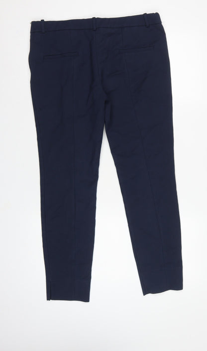 Zara Woman Navy Blue UK 16 XL Tapered Smart Dress Trousers