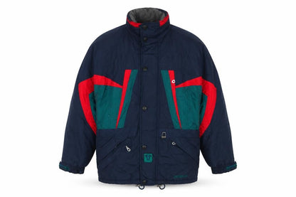 Trespass Men’s Navy M Technical Ski Puffer Jacket Colour Block