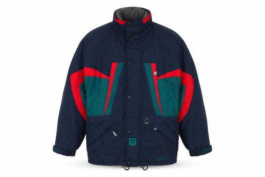 Trespass Men’s Navy M Technical Ski Puffer Jacket Colour Block