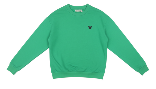 Disney Women’s Green Crew Neck Pullover Sweatshirt Size 12