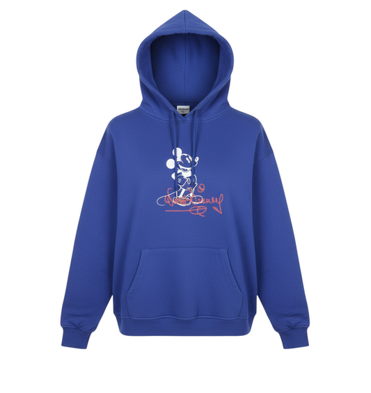 Primark Mens Disney Blue Mickey Mouse Pullover Hoodie XS