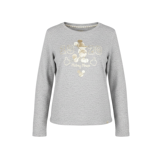 Disney Women’s Grey Mickey Mouse Pullover Jumper Size 10