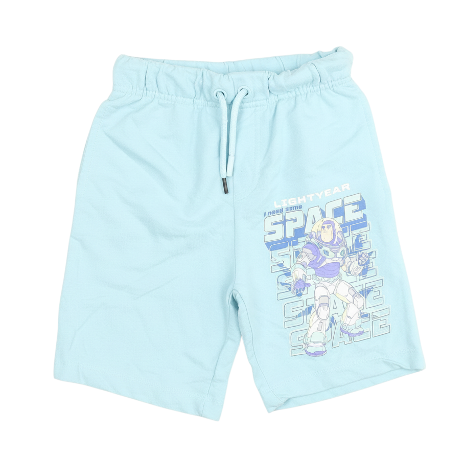 Pep&Co Boys Blue Lightyear Sweat Shorts, 5-6 Years, Drawstring