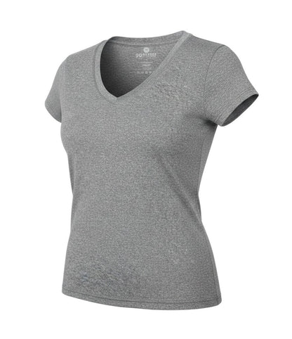 90 Degree Womens Grey  Polyester Basic T-Shirt Size XS V-Neck Pullover