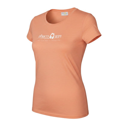 Abaco Inn Women's Orange T-Shirt, Size S - Casual Comfort