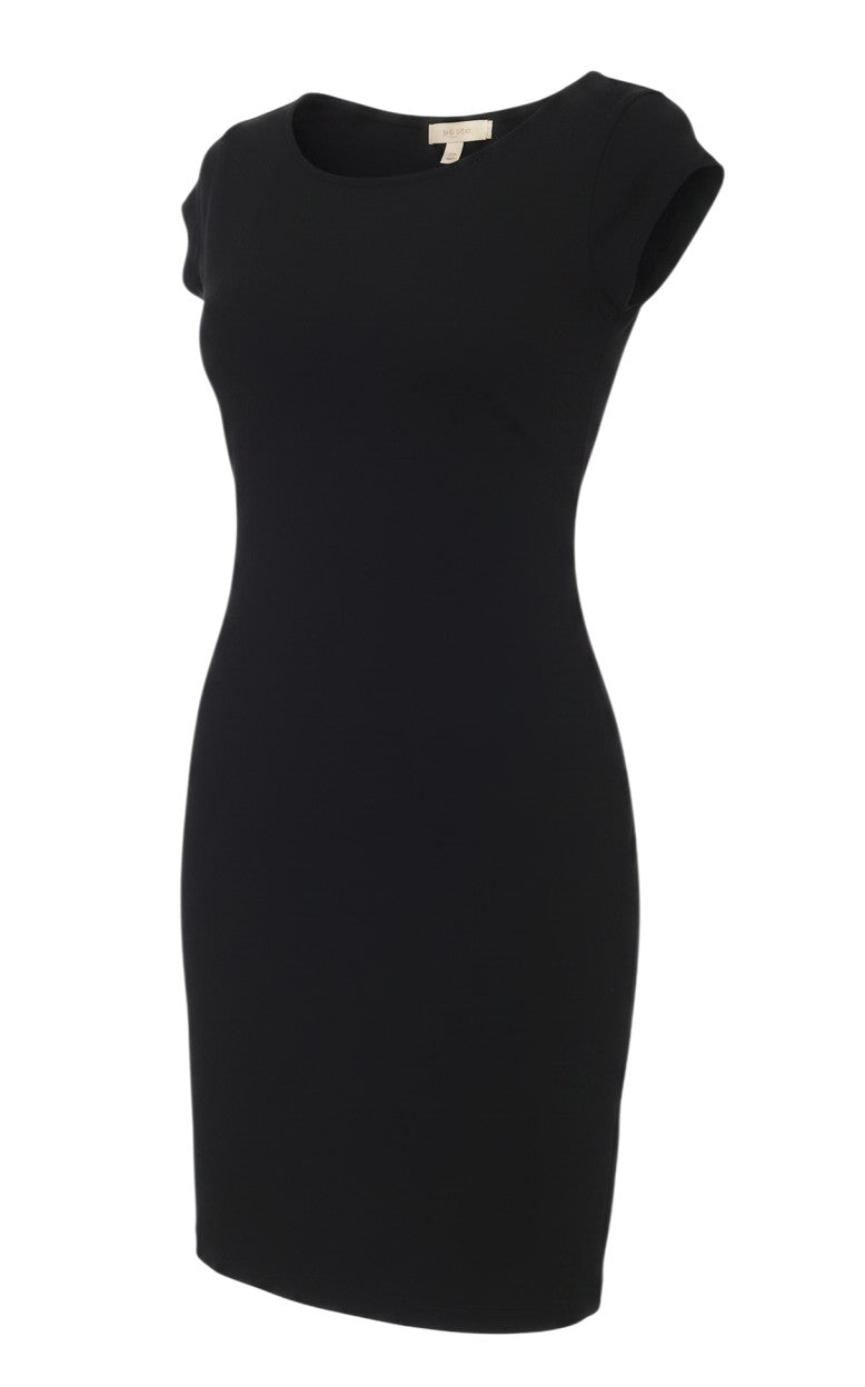 Additional view of L.O.G.G. Women's Black M Bodycon Jersey Short Sleeve Knee Dress