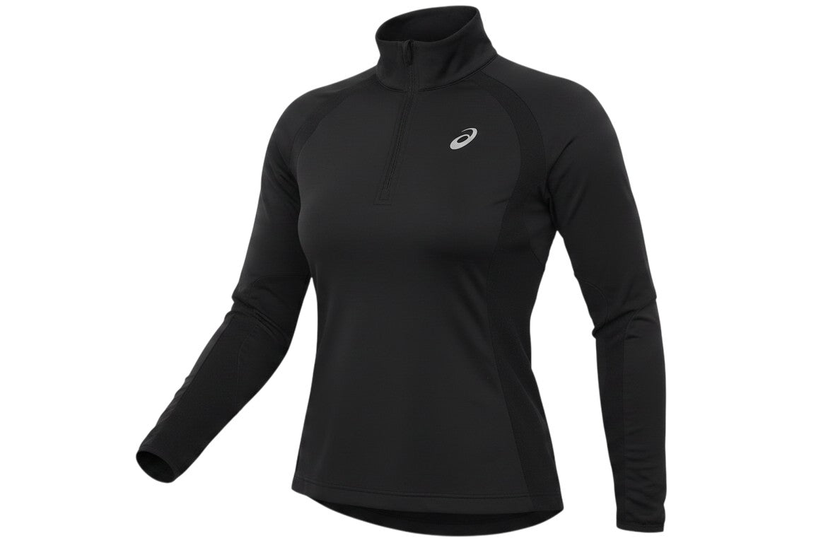 Ziener Womens Black Polyester Basic Casual Size 8 Mock Neck Zip