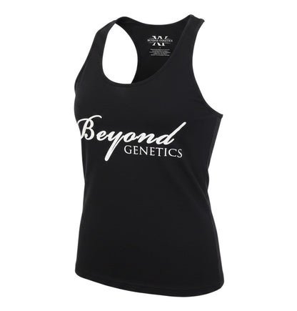Additional view of BEYOND GENETICS women’s black basic tank, size L