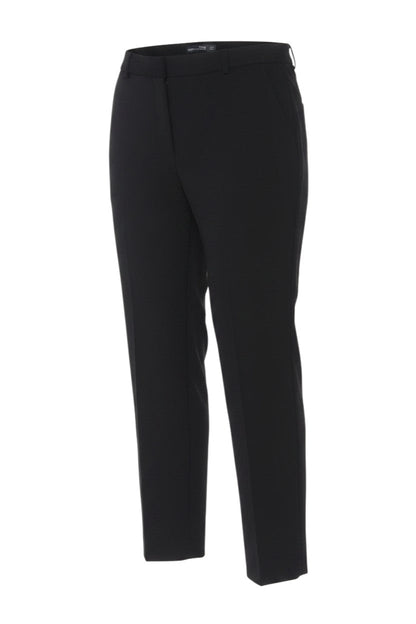 Prewornwholesale Marks and Spencer black tapered trousers with a mid-rise waist and side pockets for smart wear.