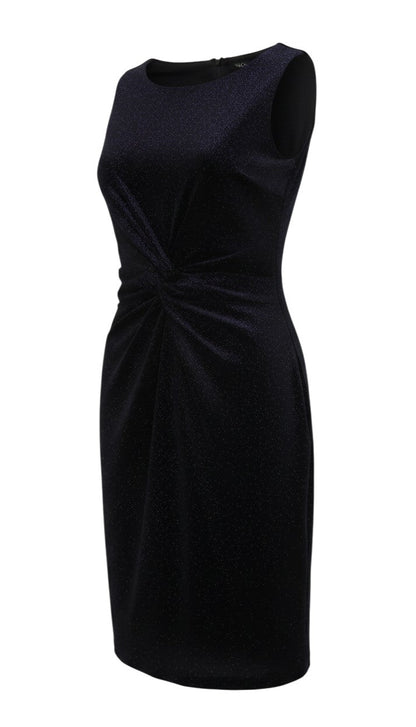 M&Co Women’s Blue Glitter Bodycon Knee Length Party Dress UK 12